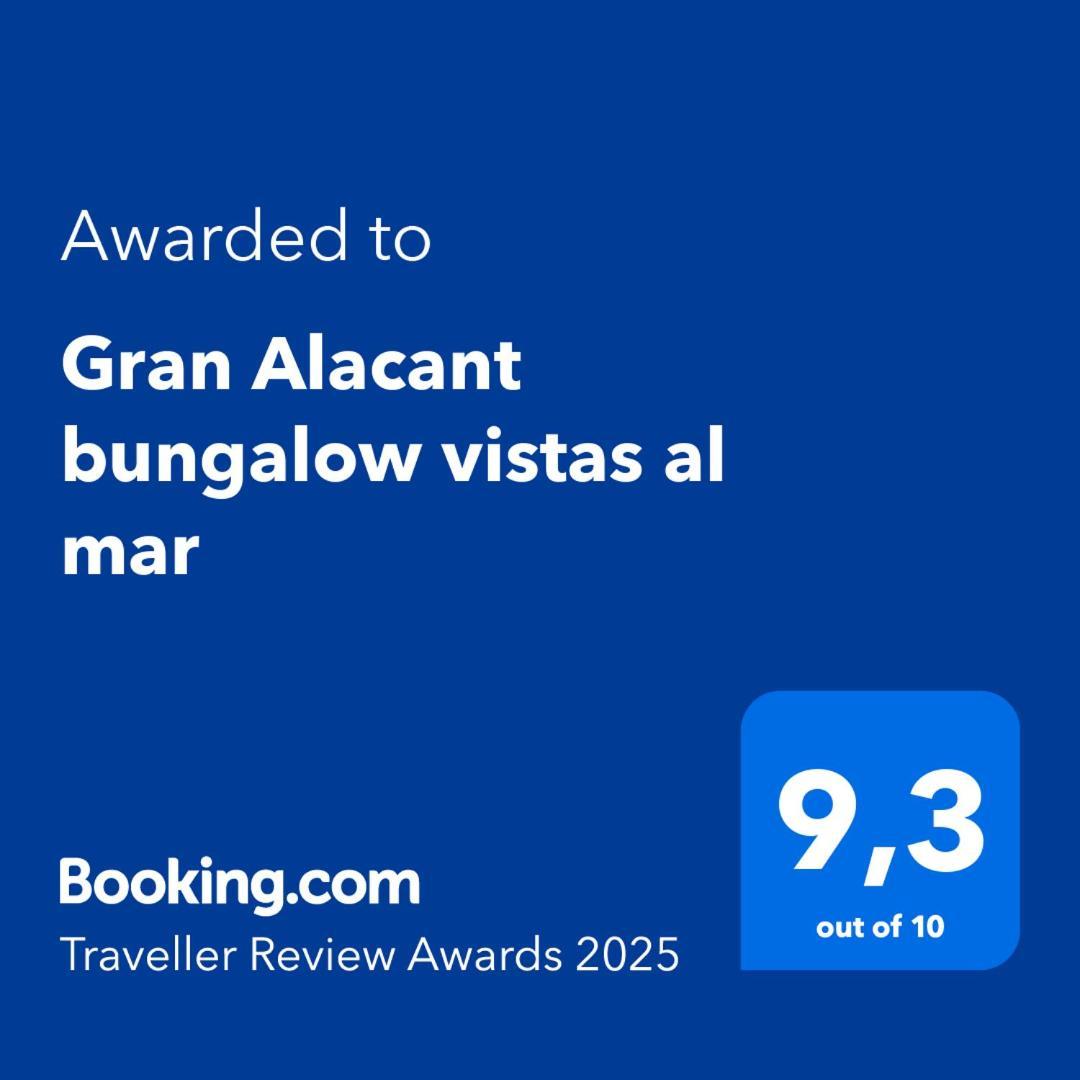 Gran Alacant Bungalow Vistas Al Mar Exteriér fotografie